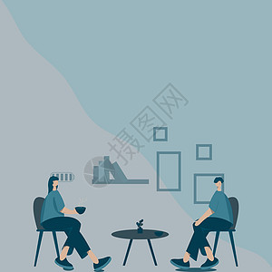 两位同事进行轻松对话的插图 团队成员聚集在办公室聊天新的更新和意见 队友绘图设计思想以加强工作女性成人人士墙纸椅子职业创造力电脑图片