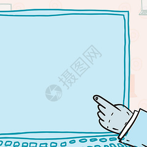 手指移动设备与显示新技术的空白屏幕 掌上设计携带电话空屏显示新鲜的通信技术图形计算机框架墙纸人手蓝色套装草图男人卡通片图片