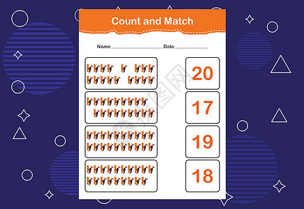 计数并匹配正确的数字 数一数有多少只鸟并选择正确的数字代数游戏测验谜语逻辑幼儿园工作测试学校数学图片