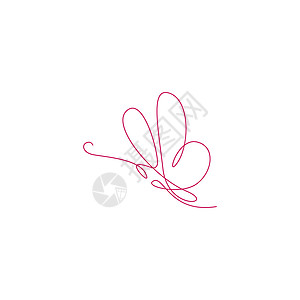 蝴蝶线艺术图片图像插图模板黑色线条昆虫绘画卡片一条线蝴蝶创造力草图动物图片
