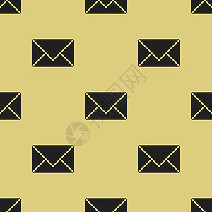 白色背景上的简单黑信封图标无缝电子邮件商业技术邮资邮寄文档邮箱客户互联网垃圾邮件图片