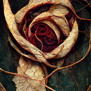 以干葡萄干干红玫瑰图示 3d插图摄影荒野草本植物乡村宏观玫瑰橙子绘画药品植物图片