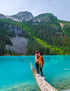 加拿大多彩的乔佛尔湖国家公园 加拿大不列颠哥伦比亚冒险自由公园远足假期旅行风光女士风景闲暇图片