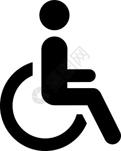 残疾人抽像板马桶矢量厕所女孩标签障碍卫生医院房间男生休息性别图片