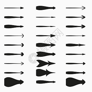 箭头大黑设置图标 箭头图标 箭头矢量集合 箭 光标 现代简单的箭头 矢量图指针界面导航插图圆形草图网站收藏按钮圆圈图片