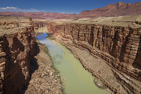 美国犹他州莫阿布州Canyonland的科罗拉多河和格伦峡谷公共公园天空摄影砂岩岩石旅游地标风景国家旅行图片