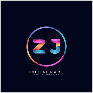 ZJ 字母标志图标设计模板元素创造力品牌营销网络黑色公司插图商业卡片艺术图片