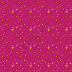 无缝波西米亚图案与粉红色背景上的星星 占星术 神奇的宇宙天空 抽象的深奥装饰品 用于装饰 墙纸 织物等的平面设计 矢量插图图片