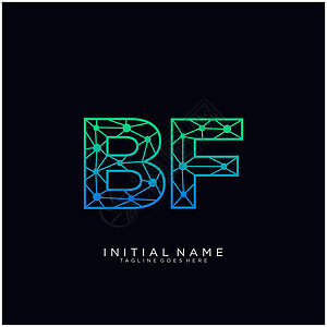 BFB 字母标志图标设计模板元素黑色卡片字体艺术商业高炉身份公司品牌营销图片