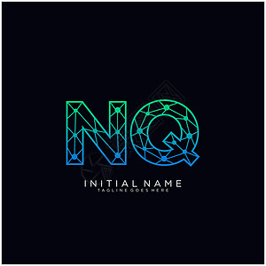 NQN字母标识图标设计模板元素创造力字体商业公司黑色身份品牌营销推广插图图片