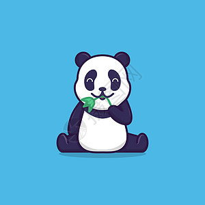 吃竹叶的小熊猫图片