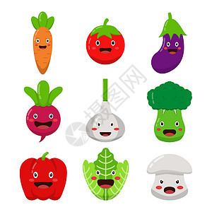 蔬菜卡通画字符图片