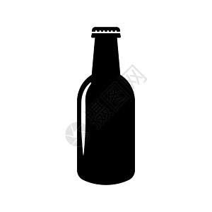啤酒瓶图标 酒瓶 酒精环影图标 矢量图片
