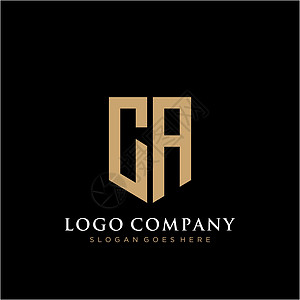 CA 字母标识图标设计模板元素字体推广商业品牌身份营销创造力网络艺术黑色图片