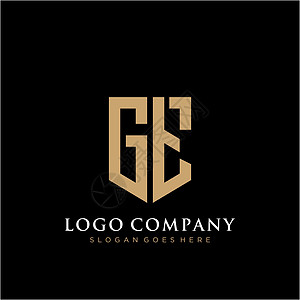 GT 字母标识图标设计模板元素黑色艺术公司网络标签营销卡片身份创造力商业图片