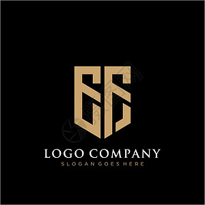EF 字母标志图标设计模板元素创造力营销卡片网络公司标签商业艺术品牌字体图片
