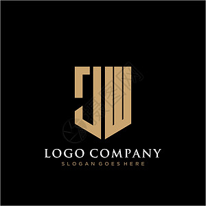 JW 字母标志图标设计模板元素营销字体公司品牌标签身份创造力商业推广标识图片
