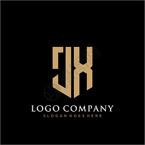 JX 字母标志图标设计模板元素营销品牌创造力网络艺术字体公司商业推广标识图片