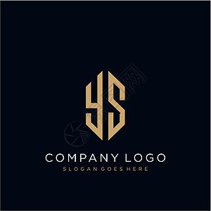 YS 字母标识图标设计模板元素身份推广黑色公司创造力营销字体标签网络品牌图片