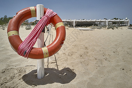 海滩上的生命守护者危险安全浮标保险旅行海洋生活戒指情况警卫图片