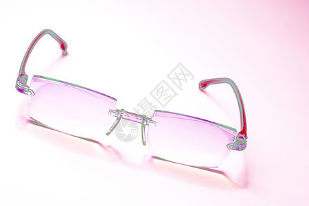 粉红红眼镜 用来改善视觉迪斯科图片