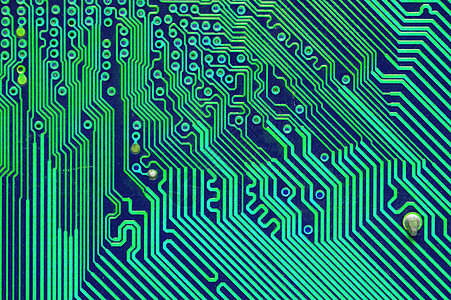 主板的特写镜头对心脏计算机和电子线路是重要的 绿色处理器工业数据电路科学力量硬件宏观半导体电气图片