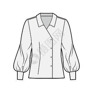 以超大项圈 身子 长的主教袖子 双乳制成的布罗兹技术时尚图示棉布身体脖子办公室男人计算机绘画丝绸女孩裙子图片