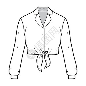 裁剪领带前衬衣技术时尚图示 上面印有佩戴头巾的项圈和长袖办公室衬衫女士裙子纺织品袖子丝绸球座男人计算机图片