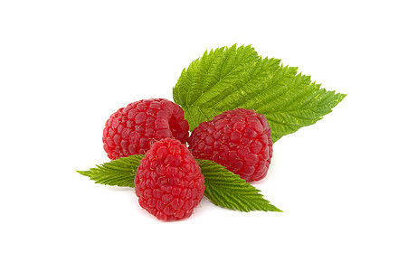 在白色背景上隔离的草莓莓季节宏观水果植物浆果叶子收成树叶饮食营养图片