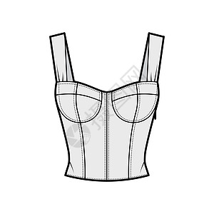 以模制杯子 贴近体质 推回来的方式制作最顶级技术时装插图女士针织品身体纺织品服装女孩棉布衬衫计算机男性图片