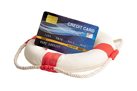 金融危机 有信用卡的救生艇 援助和资金安全等情况图片
