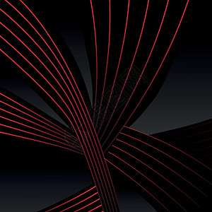 带有红线的黑暗黑色抽象背景  矢量框架横幅坡度白色卡片小册子技术创造力网络灰色图片