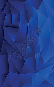 不同大小的蓝色梯度三角形矢量墙纸钻石推介会海报马赛克技术网络插图艺术白色图片