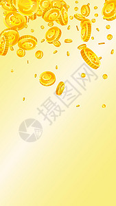 欧洲联盟的欧元硬币贬值 碎金大奖财富银行业现金金币金子银行插图空气墙纸图片