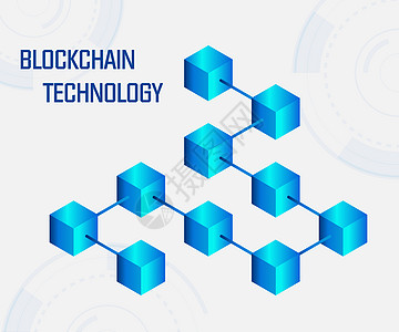 链路网形状中现代数字技术概念 矢量说明 摘要块链等度概念横幅电脑贸易数据商业互联网安全电路货币六边形网络图片