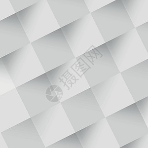 摘要白背景 网络模板 带阴影的方形  矢量几何风格艺术海报横幅正方形插图折纸马赛克商业图片