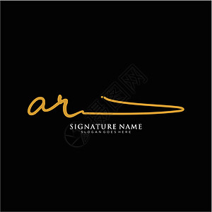 字母 AR 签名标签模板矢量夫妻书法现实团队字体团体写作艺术商业极简图片