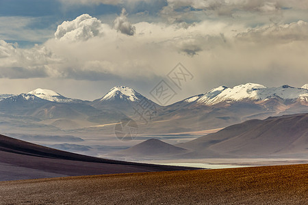 阿塔卡马沙漠 南美智利北部火山干旱地貌和南美洲荒野蓝色宽慰普纳景观风景橙色高原气候国际图片