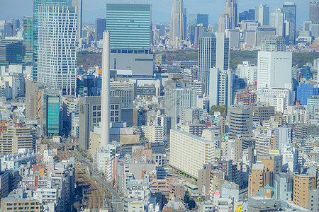 来自东京市的Ebisu花园地景蓝色首都办公楼企业形象建筑群旅游摩天大楼天空景点景观图片