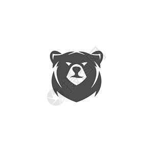 熊LOGOBear 图标徽标设计插图动物荒野野生动物捕食者哺乳动物黑色标识力量杯子设计图片