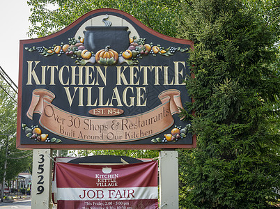 街道标志 在日落日告诉厨房凯特尔村图片