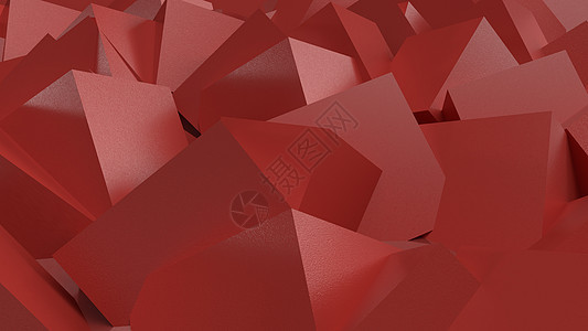 壁纸 红色抽象的多冰原 3D纹理 背景多面体体积长方形矩形插图数字立方体艺术多边形网络图片