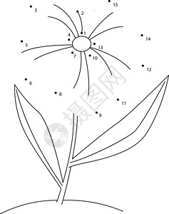 连接点游戏 孩子们可打印的花样工作表 可以用作儿童彩色书籍图片