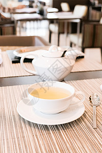五点在餐馆里吃青草药茶茶具杯子草本植物排毒早餐咖啡店绿茶茶叶抹茶食物图片