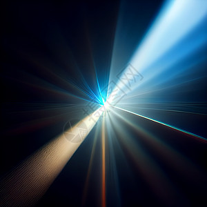 黑色背景的蓝光镜头照明弹魔法火花星系耀斑强光活力插图太阳磁盘相机图片