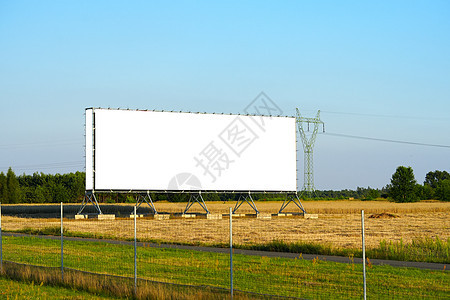 空白广告牌样机 设计模板 夕阳下的广告牌公告嘲笑木板旅行蓝色街道建筑学汽车横幅框架背景图片