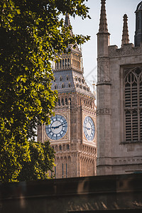 联合王国伦敦的Big Ben地标纪念碑议会旅行手表首都景观文化时间历史图片