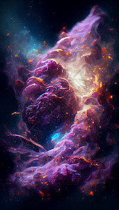 空间史诗现实银河系插图艺术品日落行星蓝色世界科学黑色小说星系紫色图片