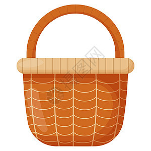 Wicker篮子 复活节 野餐的空翼篮子 储存或携带的木制附属品盒子产品编织手提包卡通片工艺柳条竹子购物荆棘图片