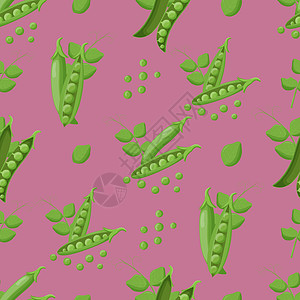 Cute Pape 无缝模式 平面矢量图解绘画横幅叶子健康蔬菜插图食物生态种子艺术图片